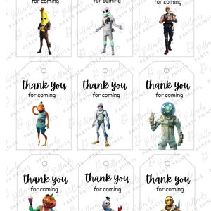 Video Game, Play, Gaming, Fishstick, Peely, Marshmallow, Danke für kommende Geschenkanhänger