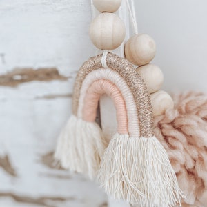 Boho Nursery, Rainbow Wall Hanging, Boho Rainbow Decor, Rainbow Nursery, Pastel Rainbow, Macrame Rainbow, Bohemian Rainbow