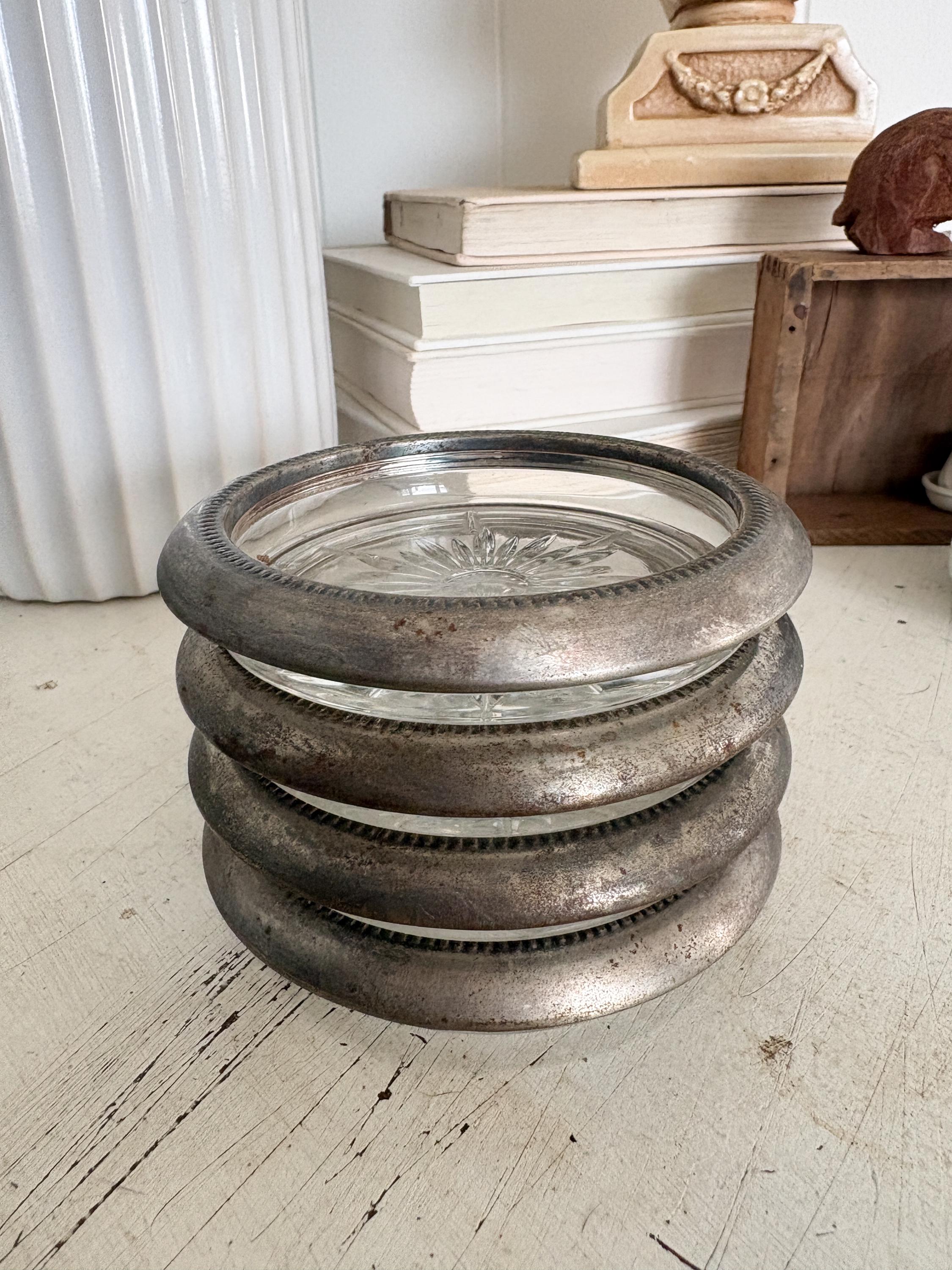 Sterling Silver Vintage Coasters - Etsy display picture 3
