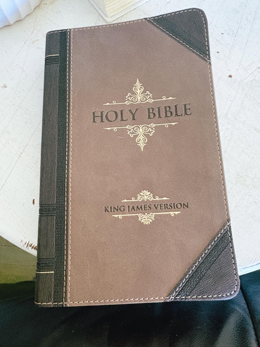 King James Version (KJV) Holy Bible, Beautiful Brown Cover, Bookcase ...