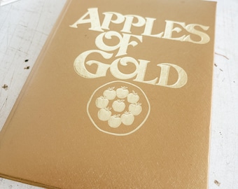 Vintage Apples of Gold Book Hardback Antique Book, Antique