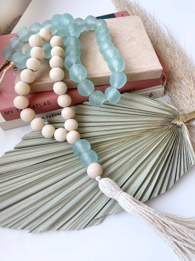 Sea Glass Sea Glass Beads Jumbo Clear Aqua Recycled Large Etsy