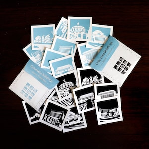 Columbia University Buildings Sticker Pack / Architecture Sticker / College Planner Stickers Hand Drawn Stickers