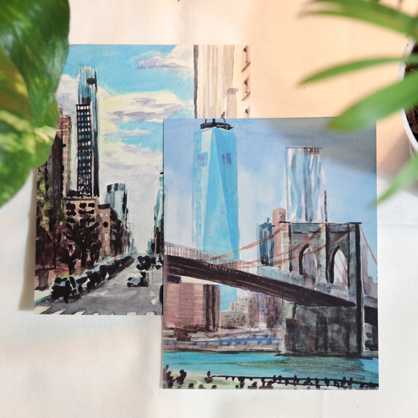 NYC Postcards (ALL 24) Versions 1, 2, 3, and 4 | New York City Travel Landmarks Postcard Pack