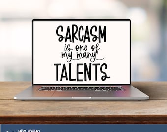 Sarcasm is One of my Many Talents Svg, Snarky Svg, Funny Svg, Dark Humor Svg