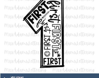 First Grade Svg, First Grade Shirt,