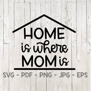 Zuhause ist, wo Mama ist Svg, Muttertag Svg, Mama Leben Svg, Mama Geschenk Svg, Familie Svg, für Cricut, für Silhouette
