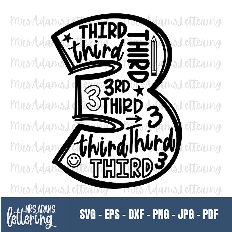 3rd Grade Svg, Back to School Svg, Teacher Svg, Third Grade Svg - Etsy