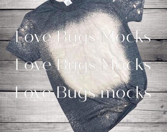 Download Bleached Tee Mock Up Etsy