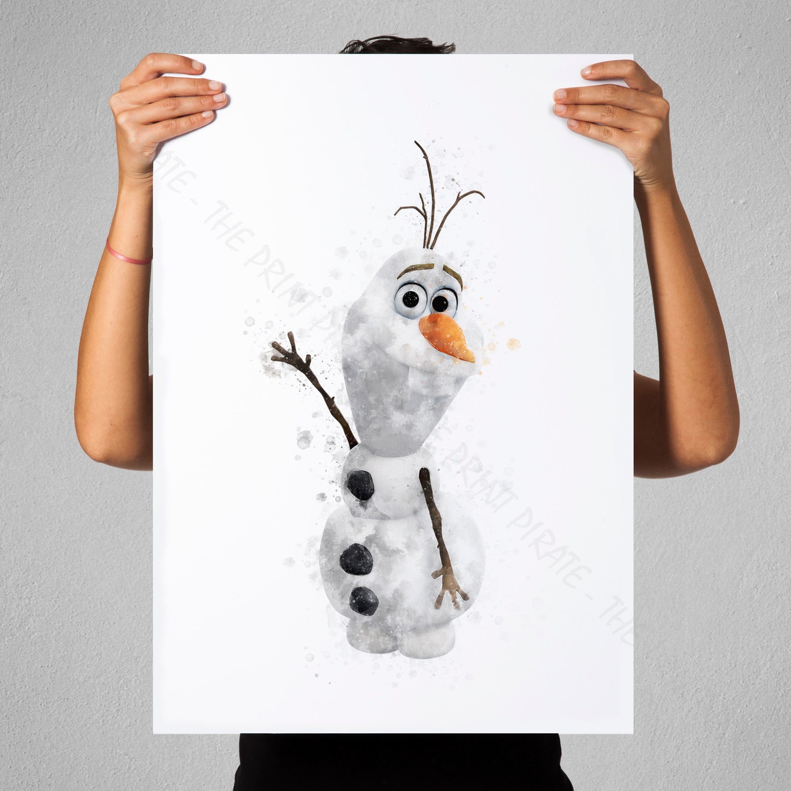 Disney Frozen 'OLAF' Character Print Watercolour | Etsy