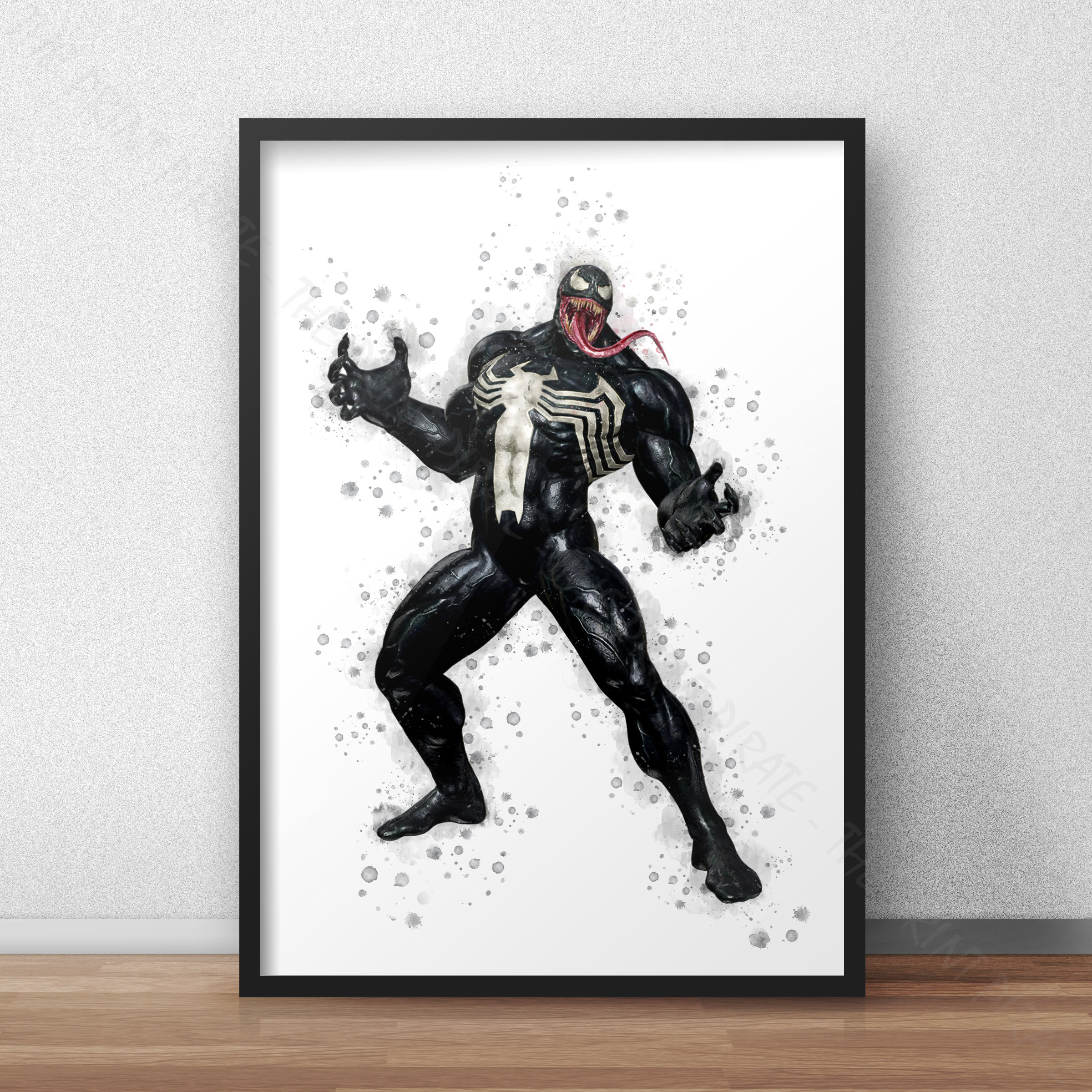PCWDEDIAN Marvel Venom Poster Hero Tom Hardy Wall Art Canvas Painting Movie Poster and Prints Wall Pictures For Living Room Decor-B 40x60CM 