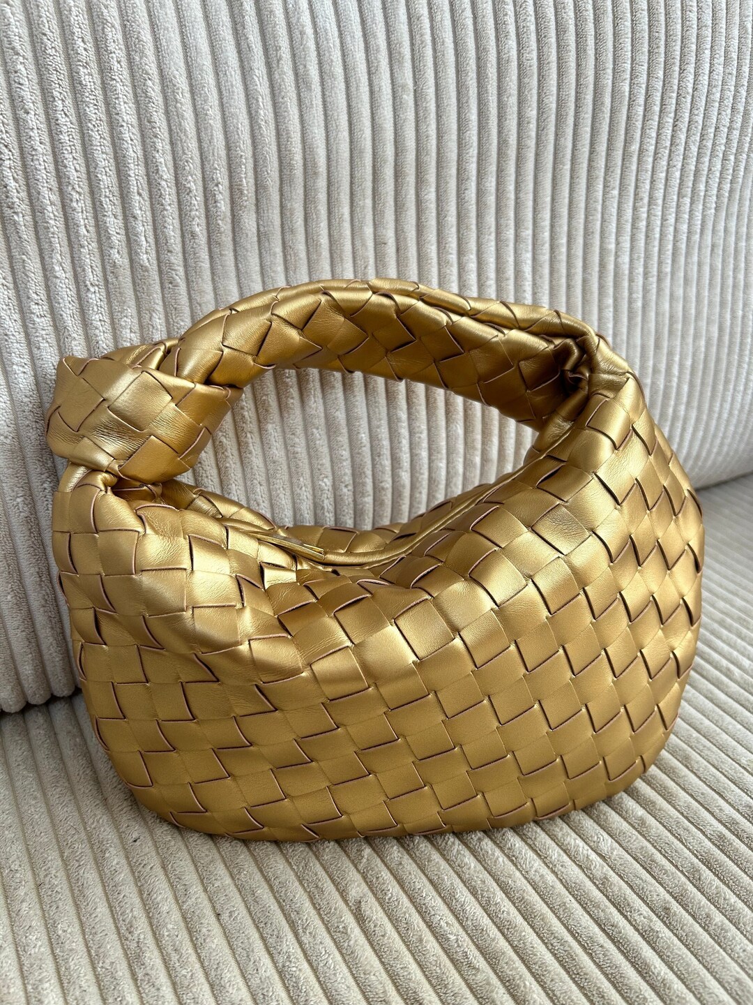 Knotted Bag with Gold Details