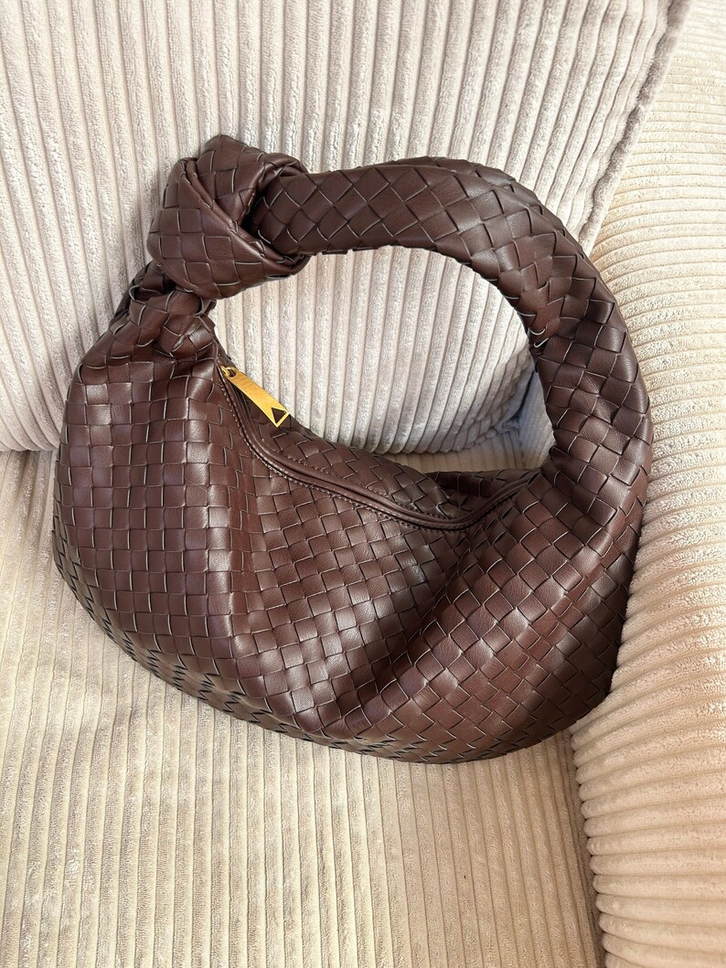 Bottega Veneta jodie shoulder bag, Woven Knot Bag Designer Inspired Shoulder Bag for Women Tote Woven Knot Bag Designer Dupe Knot Jodie Bag Large Shoulder Dumpling Bag Women Gift for Her