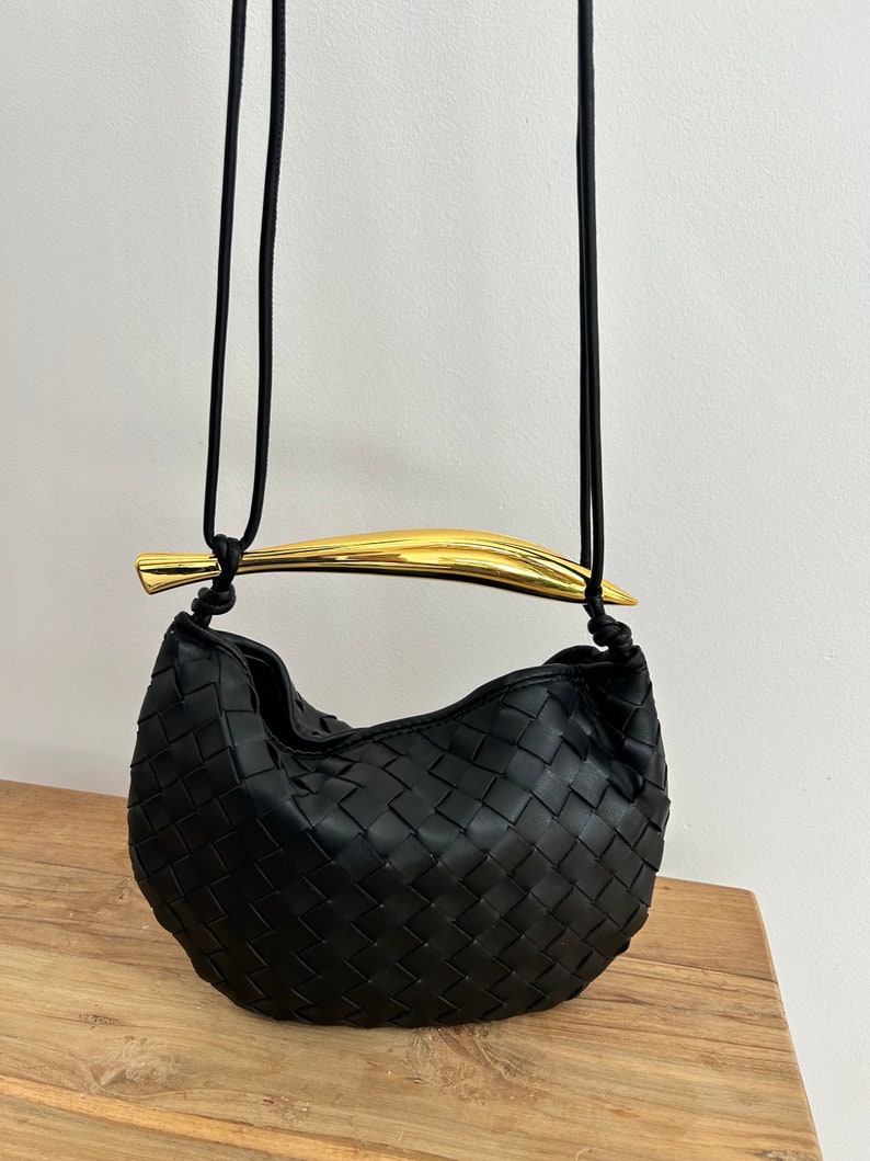 bottega veneta jodie bag with strap crossbodyWoven Knot Bag Women Designer Dupe Woven Clutch Festival Bag Designer Inspired Vegan Leather Knot Bag Women Hobo Black Clutch Crossbody Bag jodie designer bag