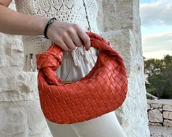 Hobo Vegan Leder Clutch für Frauen Braid Bag Trendige Influencer Geldbörse in gewebtem Design Viral Handtasche Top Griff Perfekte Geburtstagsgeschenk für Mama