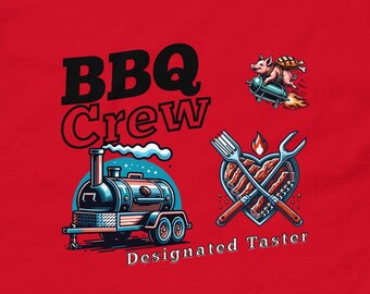 Koszulka klasyczna unisex z napisem „Grill Crew Taster Funny Barbeque Smoker”