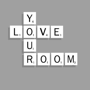 Plantilla imprimible de letras Scrabble imprimibles, decoración de pared DIY Scrabble, azulejos de scrabble para imprimir y enmarcar