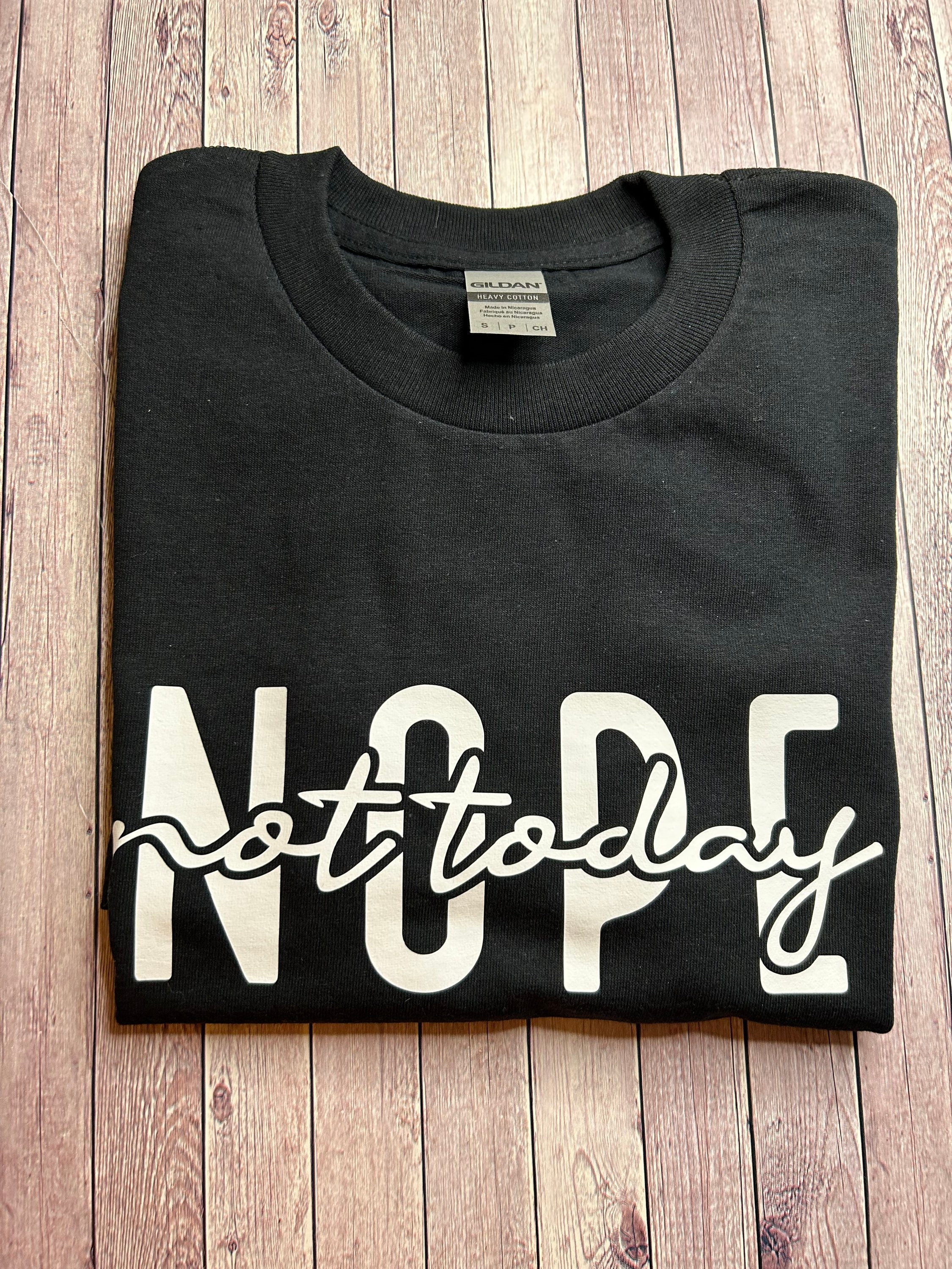 Nope Not Today Tee T-shirt Graphic Tee - Etsy