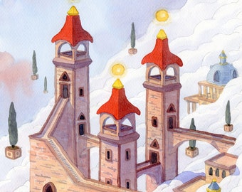 Ciudad de las Nubes #2 - Impresión artística