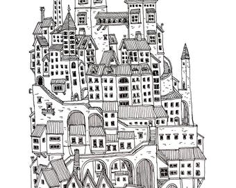 Line City #1 - impresión artística