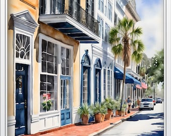 Charleston King Street Shopping Digitale Wandkunst