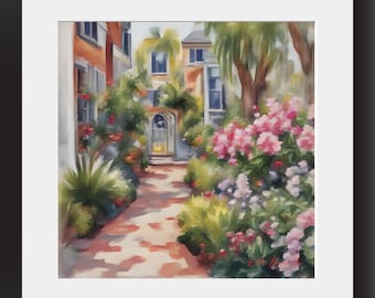 Charleston Innenstadt Jardin Digitale Wandkunst