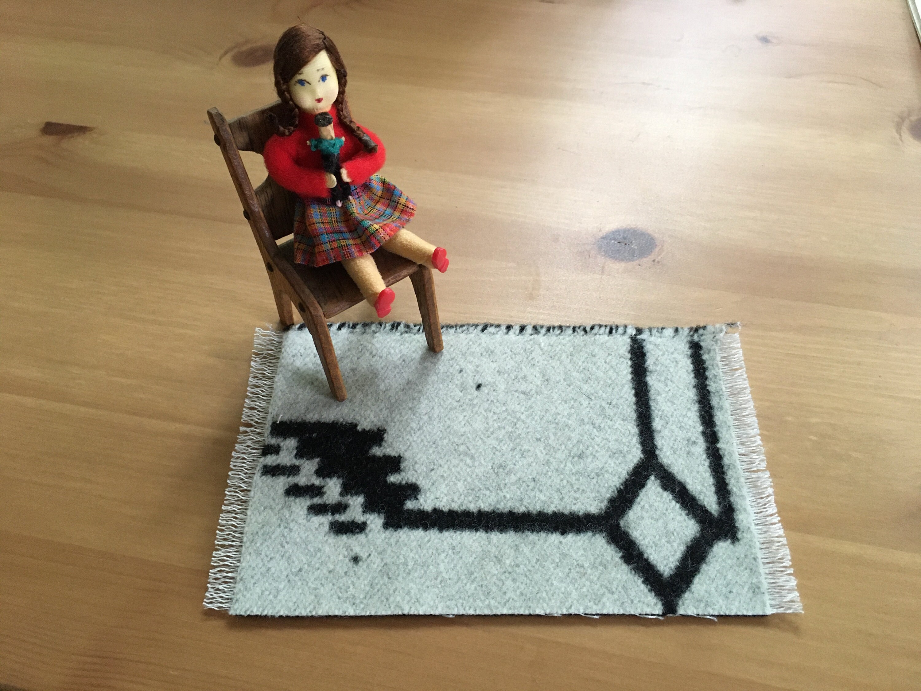 handmade dollhouse rugs