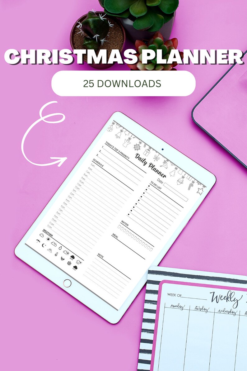 Christmas Planner Printable BUNDLE BLACK FRIDAY | Gift Budget Tracker ...