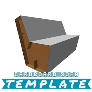 Plantilla CNC para sofá de cartón