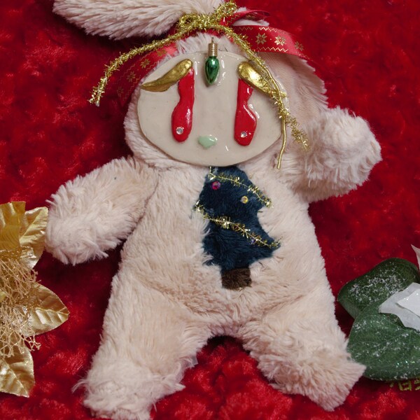 Clay Face Bunny Plush - Etsy