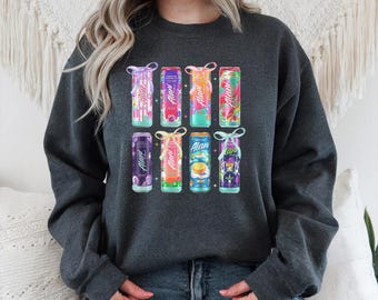 Energy Drink Meme Sweatshirt: Funny Graphic Crewneck or Hoodie