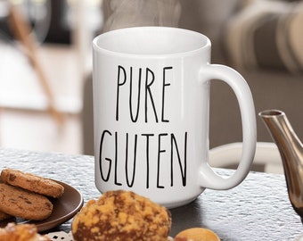 Funny Pure Gluten Rae Dumb Internet Troll White Ceramic Mug