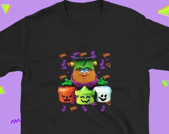 McNugget Buddies Retro 90s Halloween Pails Short-Sleeve Unisex T-Shirt