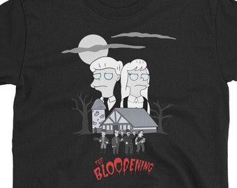 Simpsons die blutigen Halloween Kurzarm Unisex T-Shirt