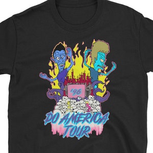 Beavis and Butthead Do America Tour 2-Sided Short-Sleeve Unisex T-Shirt