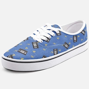 Retro VHS Movie Lover 90s Blockbuster Video Inspired Unisex Canvas Vans Style Sneakers