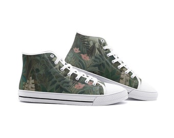 Henri Rousseau The Equatorial Jungle Post Impressionist Art Unisex High Top Canvas Shoes