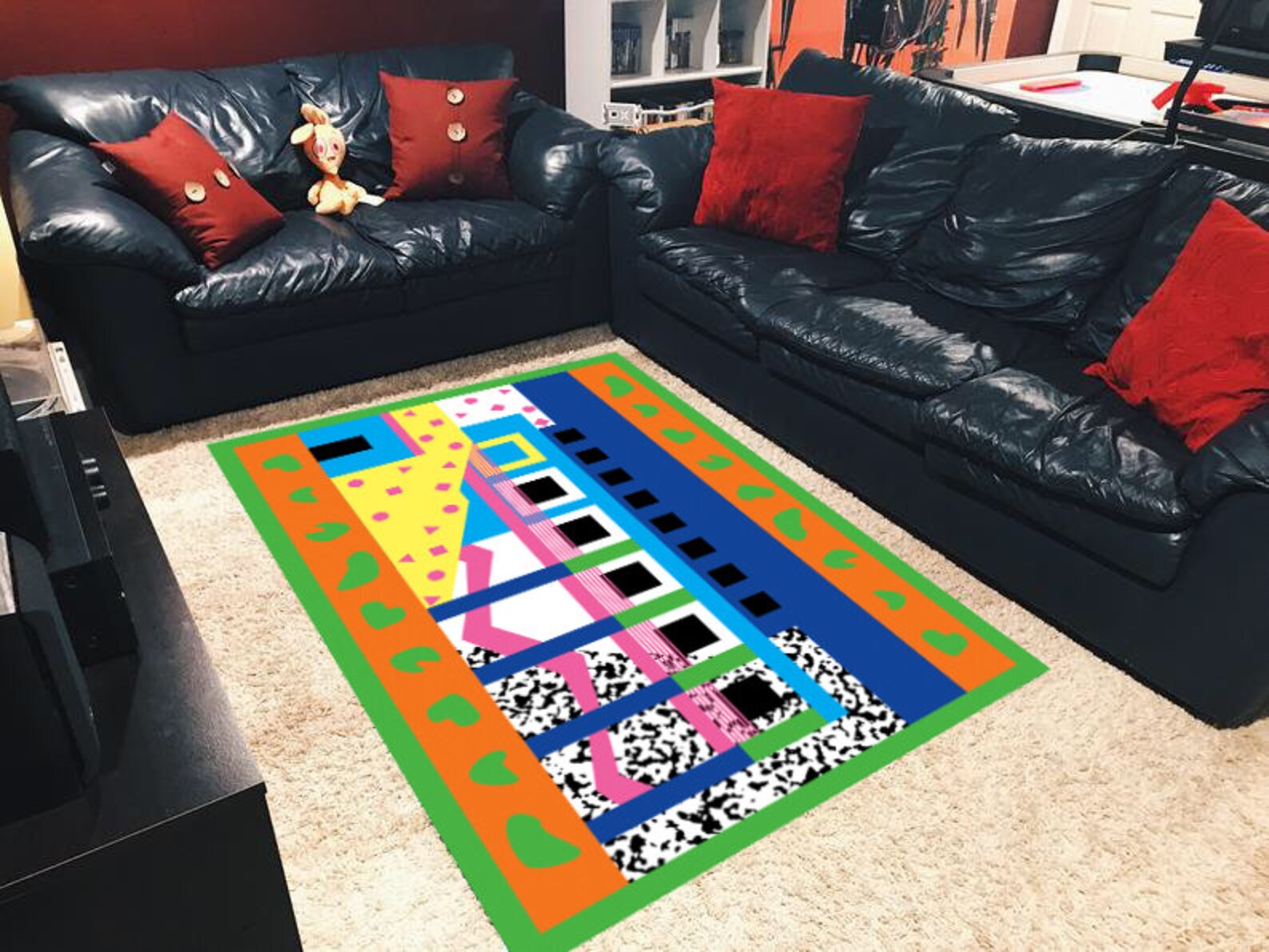 Orlando Not Memphis 90s Retro Geometric Art Style Area Rug - Etsy