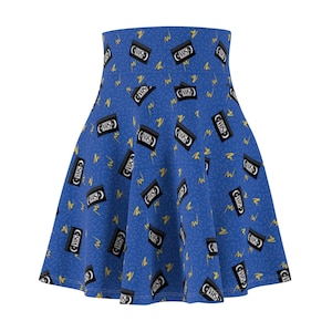 Retro VHS Movie Lover 90s Blockbuster Video Inspired Women's Skater Skirt