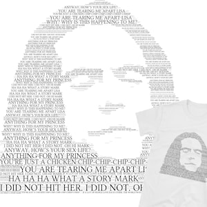 Tommy Wiseau Der Raum Johnnys Worte der Weisheit Kurzarm Unisex T-Shirt