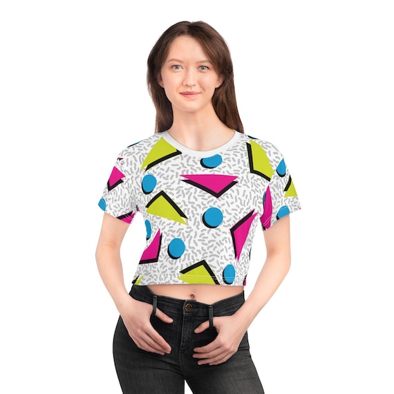 80s style sales crop top
