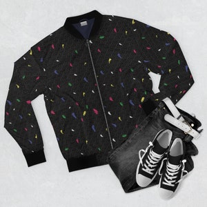 Retro 90&#39;s Arcade And Theater Style Men&#39;s Bomber Jacket