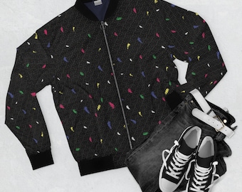 Retro 90&#39;s Arcade And Theater Style Men&#39;s Bomber Jacket