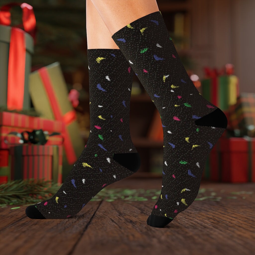 Retro Realistic 90s Arcade Floor Pattern Sublimation Socks - Etsy