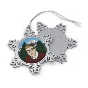 Joe Pera Talks With You Adult Swim Pewter Snowflake Ornament