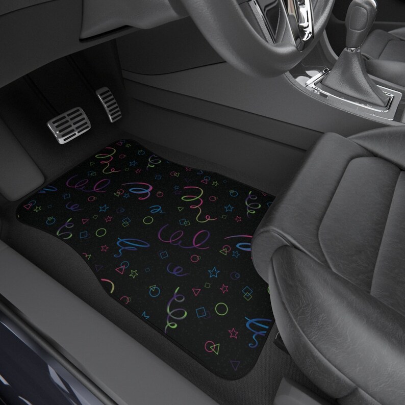 Retro Realistic 80s and 90s Arcade and Theater Style Car Mats (set of 2 ...