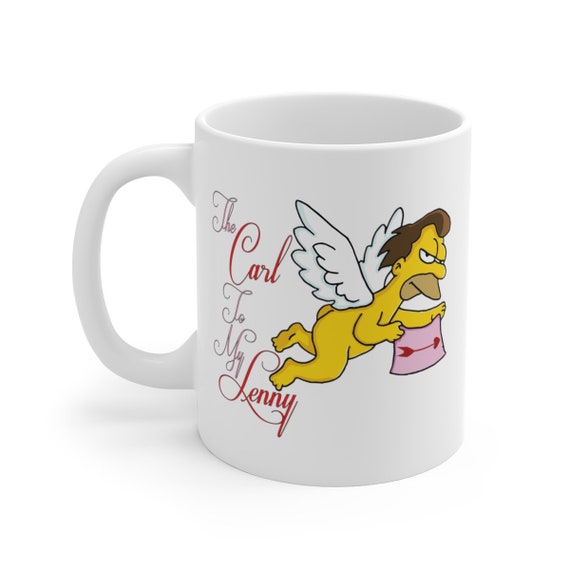 Simpsons Relationship Goals Lenny White Ceramic Mug