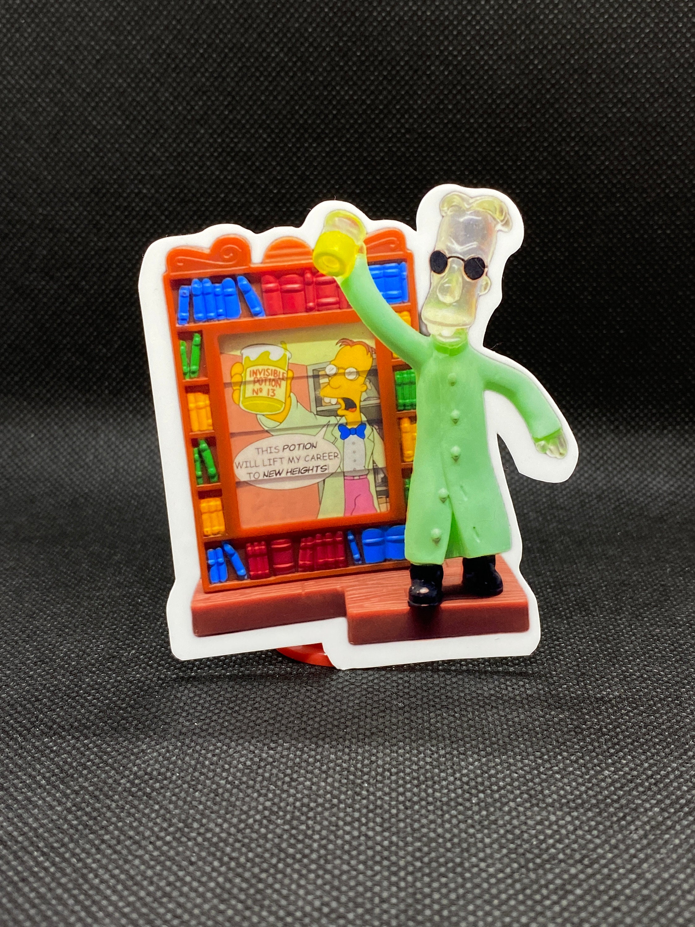 The Simpsons Burger King Creepy Classics Professor Frink Invisible
