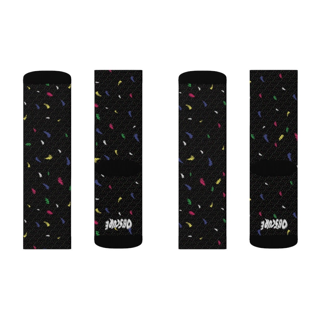 Retro Realistic 90s Arcade Floor Pattern Sublimation Socks | Etsy