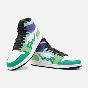 Retro 80s and 90s Fashion Inspired Streetwear Freeze Pop Unisex High Top Sneaker